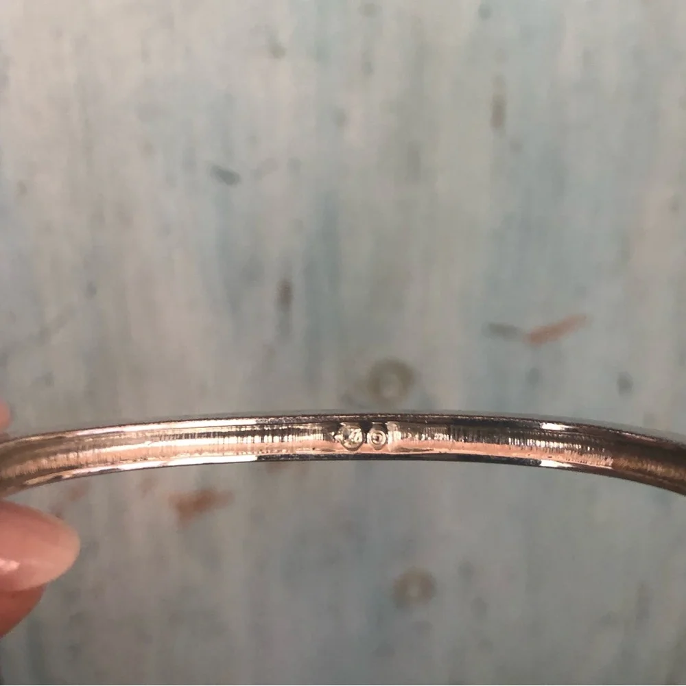 Swarovski sterling silver hinged bracelet loaded with Swarovski crystals - Picture 8 of 10